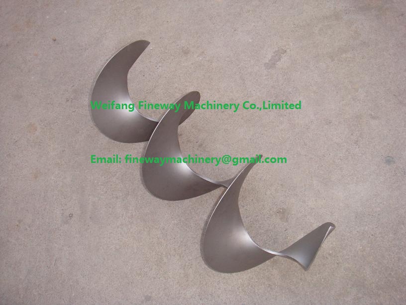 stainless steel helical blade/auger screw flights