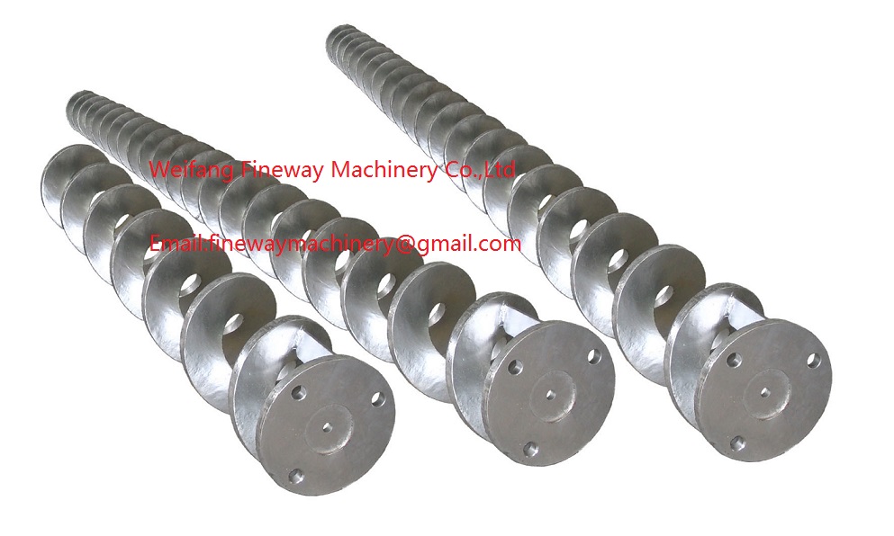 continuous cold rolling screw flights/helical blades