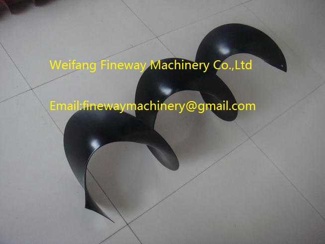 continuous screw flights/auger flights/helical blade manufacturer