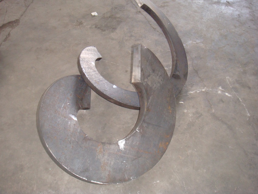 segment helicoid manufacturer/segment spiral blades/sectional helical screw blades/sectional augers/Ice augers