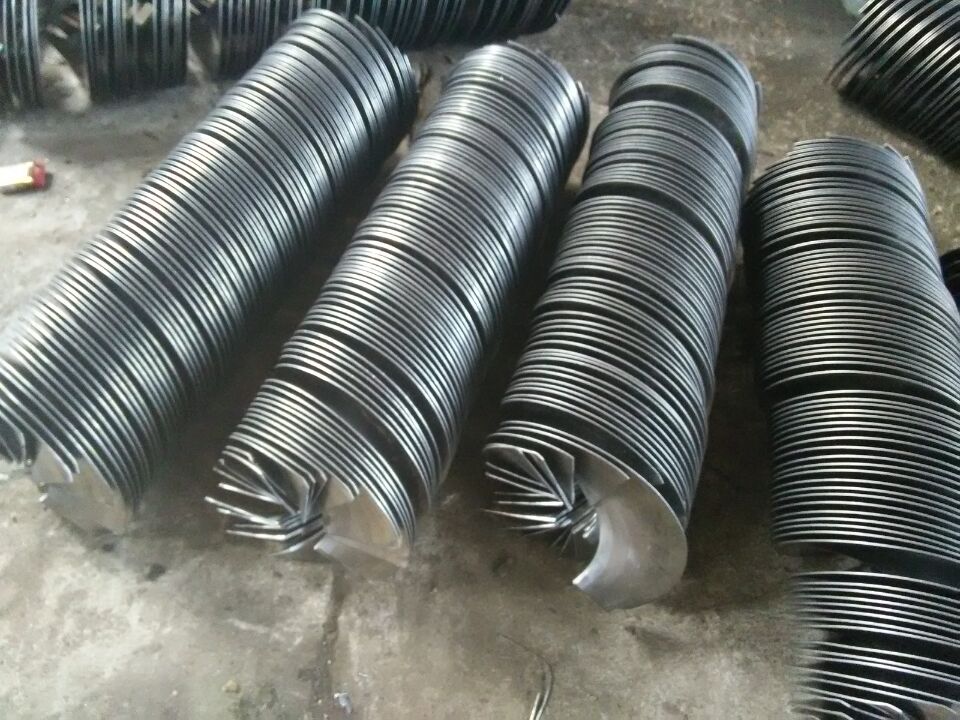 continuous auger screw blades/ heliclal blades manufacturer/without weld spiral blades/harvester auger screw flights/continuous spiral blades/screw flights