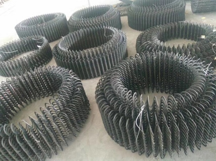 Spring feed line for aquaculture machinery/spring conveyor with spring spiral auger/feeder spring spiral blade/micro auger spiral blade
